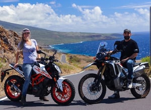 Motorcycle ride on Oahu