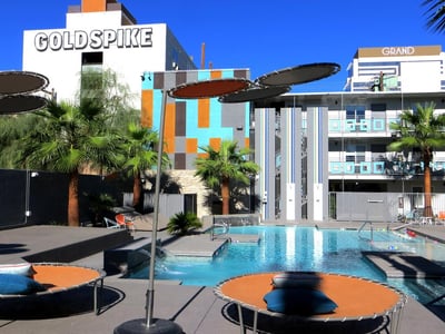 Oasis at Gold Spike modern looking hotel in las vegas