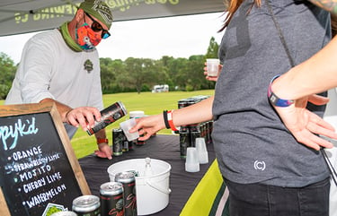 Outside Brewary Tent in Fort Myers