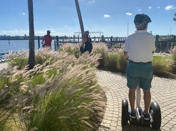 Three people Segwaying in Naples