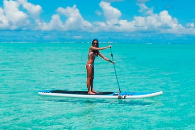 paddle boarding