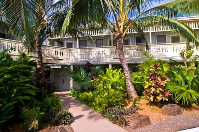 two story hotel in Kauai Hawaii