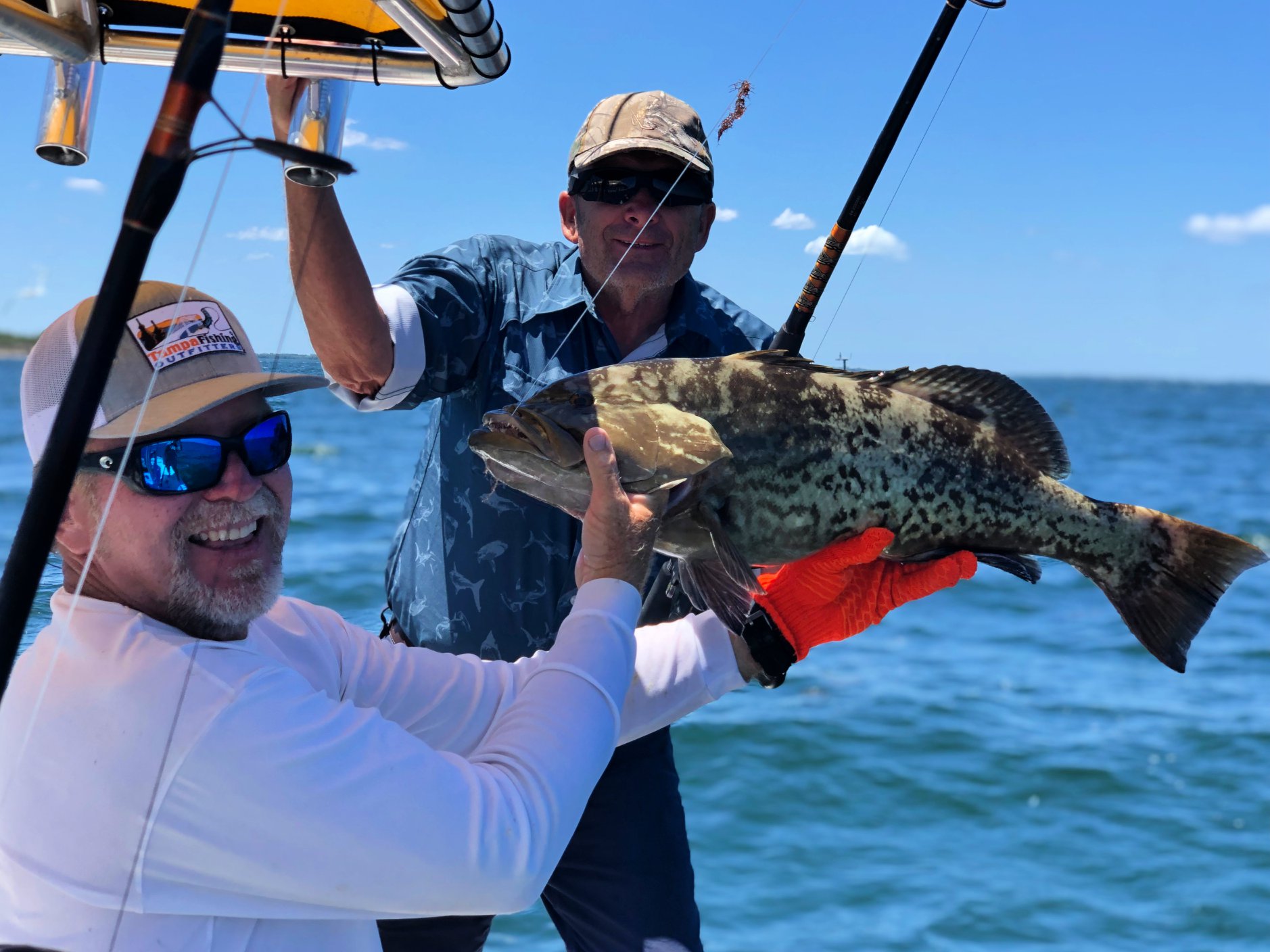 Two man catching fish in San Diego