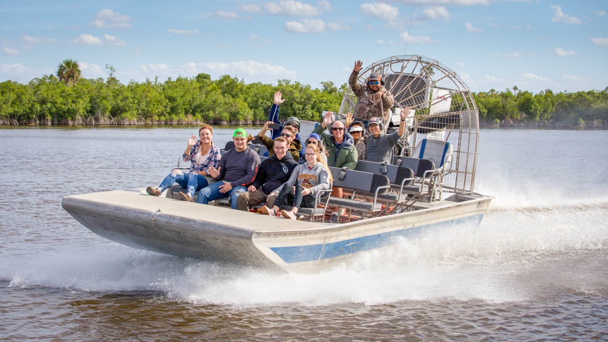 Airboat tour in the Everglades