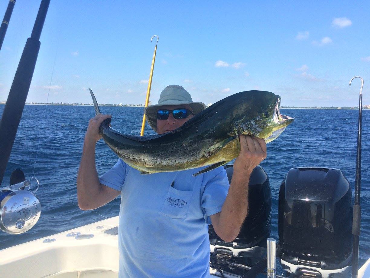 Man fishing holding a big fish