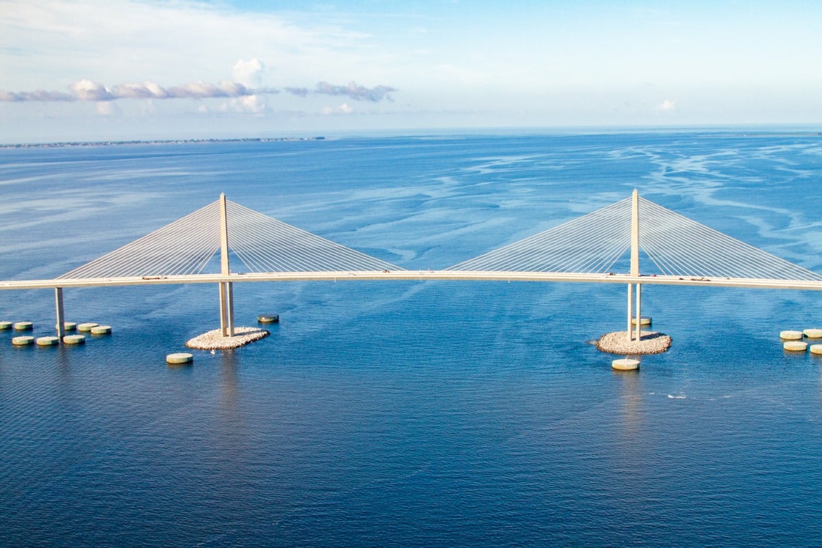 View of St Pete Beach from above