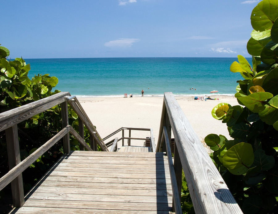 Juno Beach wooden path