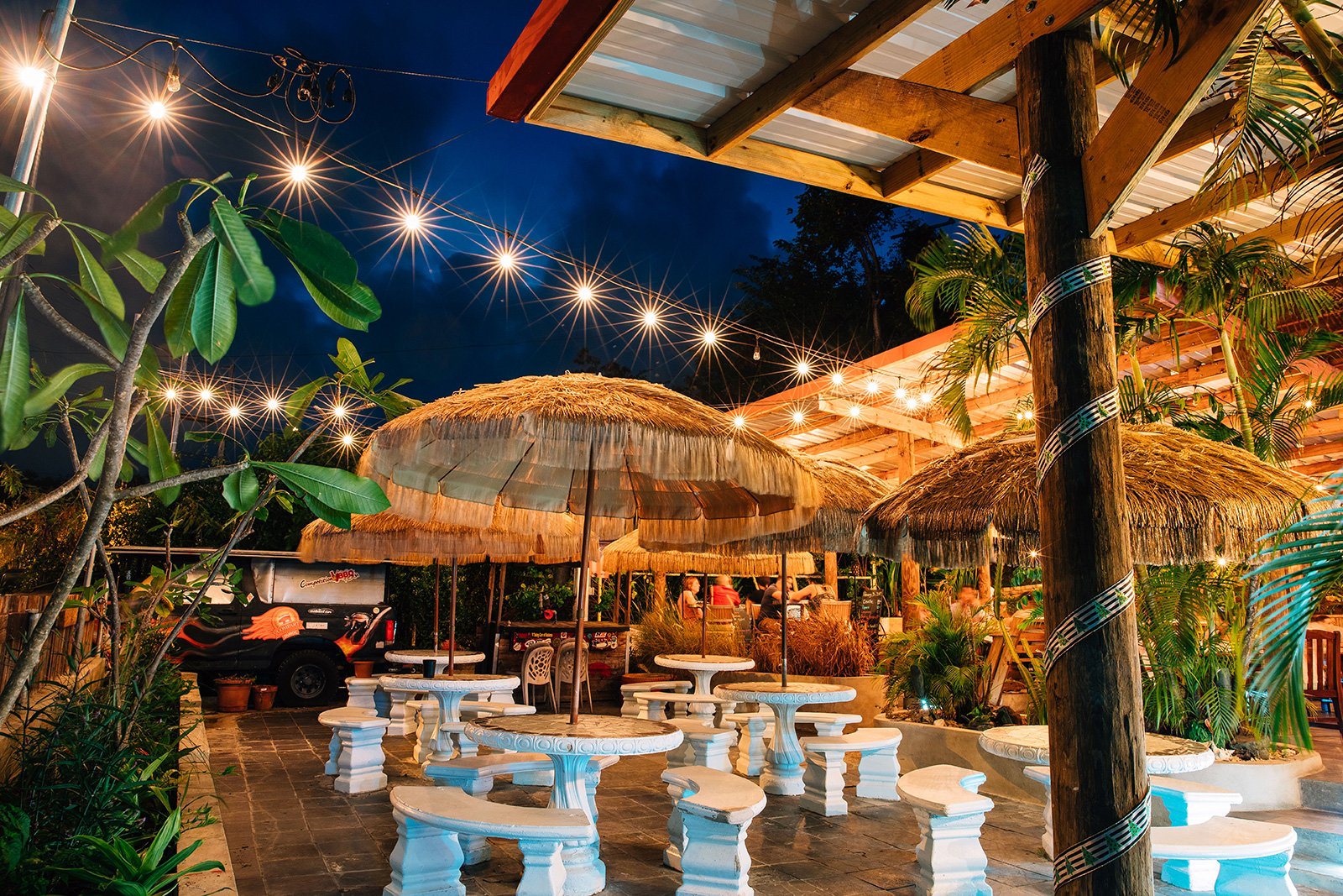 Beautiful outside restaurant in Puerto Rico