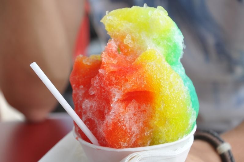 Rainbow snow cone Kauai