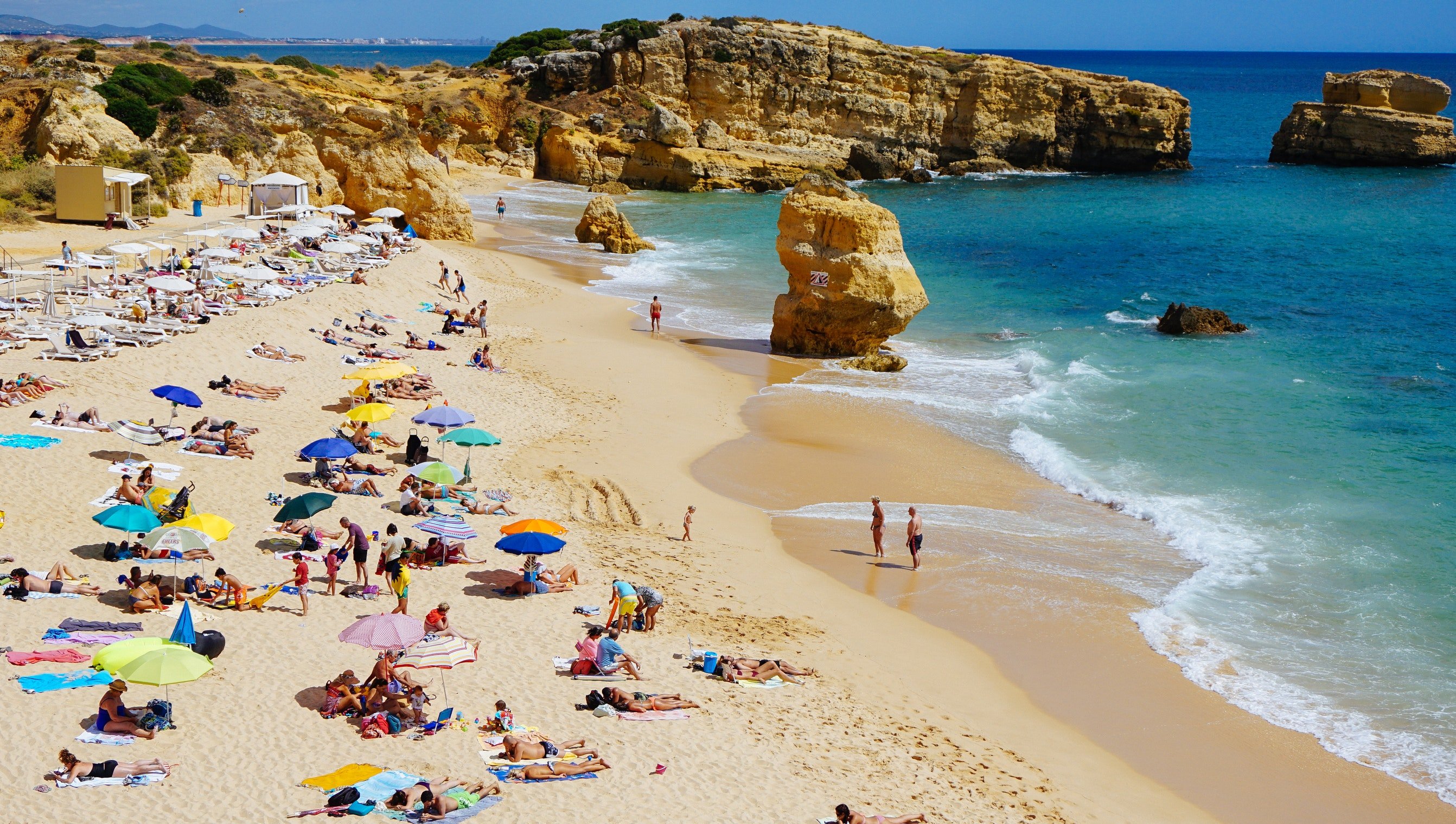 beach with people