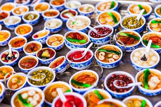 little bowls of food for a food tour