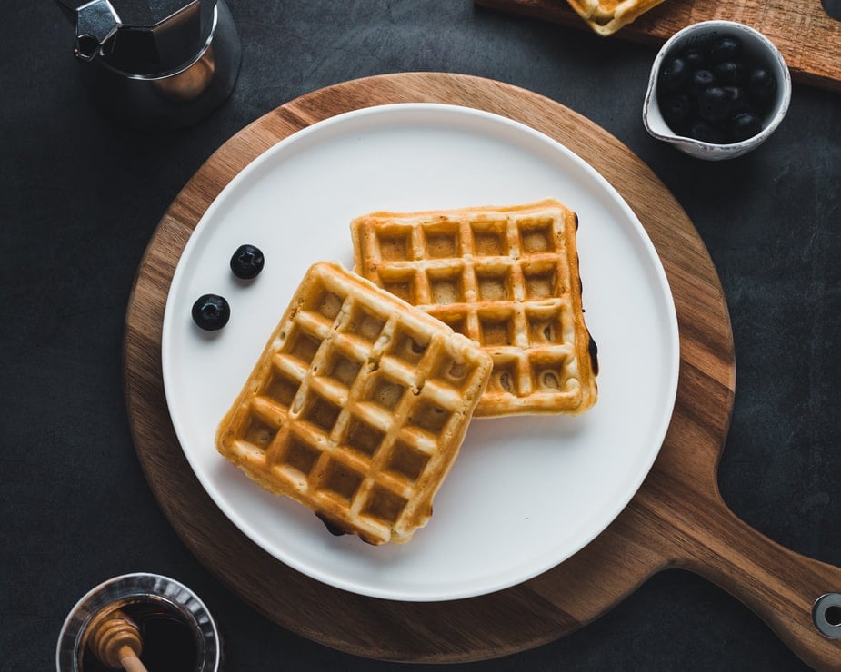 Waffles on a plate in Clearwater